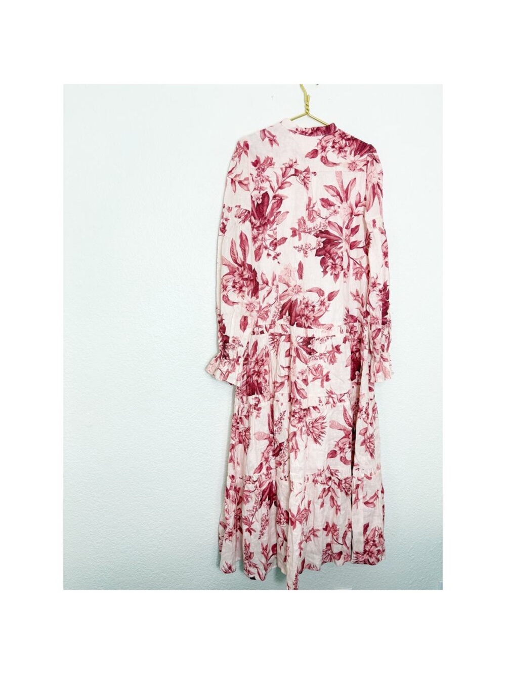 Issy Rumor Maxi Dress In Protea Size 12 Linen Floral Coquette Cottagecore Modest - Picture 6 of 12